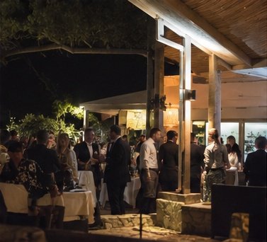 Terraza de noche